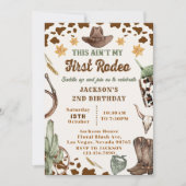 Western Dit is niet mijn eerste Rodeo 2e Verjaarda Kaart (Voorkant)
