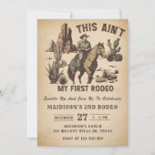 Western Dit is niet mijn eerste Rodeo 2e Verjaarda Kaart (Voorkant)