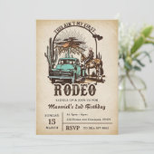 Western Dit is niet mijn eerste Rodeo verjaardagsf Kaart (Staand voorkant)