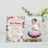 Western Dit is niet mijn eerste Rodeo Verjaardagsf Kaart (Staand voorkant)