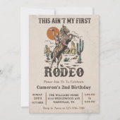 Western Dit is niet mijn eerste Rodeo verjaardagsf Kaart (Voorkant)