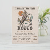 Western Dit is niet mijn eerste Rodeo verjaardagsf Kaart (Staand voorkant)