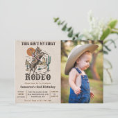Western Dit is niet mijn eerste Rodeo Verjaardagsf Kaart (Staand voorkant)