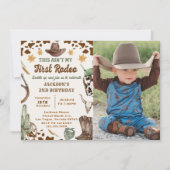 Western Dit is niet mijn eerste Rodeo Verjaardagsf Kaart (Voorkant)