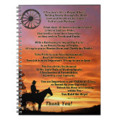 Western docent-evaluatiepunt notitieboek (Voorkant)