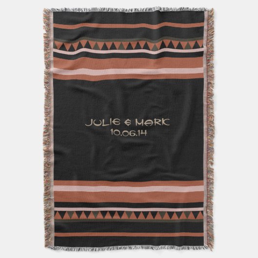 Western driehoekspatroon deken (Voorkant Verticaal)