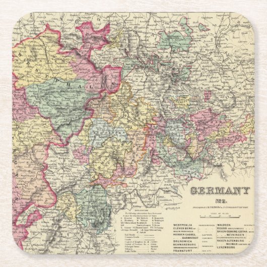 Western Duitsland 2 Kartonnen Onderzetters (Voorkant)