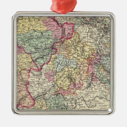 Western Duitsland 2 Metalen Ornament (Voorkant)