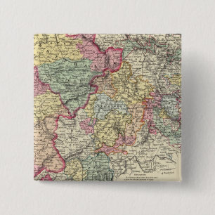 Western Duitsland 2 Vierkante Button 5,1 Cm