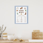 Western eerste jaar eerste jaardag poster (Keuken)