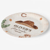 Western Eerste Rodeo Wild West Cowboy 1e Verjaarda Papieren Bordje (Gekanteld)