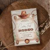 Western Eerste Rodeo Wild West Cowboy Bruin Kaart