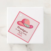 Western Eerste Rodeo Wild West Cowgirl 1e Verjaard Bedankjes Labels (In situ)