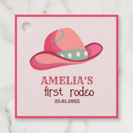 Western Eerste Rodeo Wild West Cowgirl 1e Verjaard Bedankjes Labels