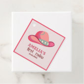 Western Eerste Rodeo Wild West Cowgirl 1e Verjaard Bedankjes Labels (In situ)