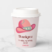 Western Eerste Rodeo Wild West Cowgirl 1e Verjaard Papieren Bekers (Voorkant)