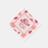 Western Eerste Rodeo Wild West Cowgirl 1e Verjaard Servet (Hoek)