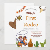 Western Eerste Rodeo Wilde Westen Cowboy Blauwe Ve Kaart (Voorkant / Achterkant)