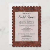 Western Elegant Bruin Leaf Cowgirl Kaart (Voorkant)