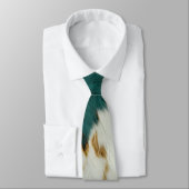 Western Emerald Gold White Cowhide  Stropdas (Gebonden)