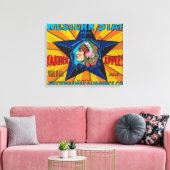 Western etiket van Star Apple - Yakima, WA Canvas Afdruk (Insitu (Woonkamer))