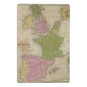 Western Europa Mini Klembord (Achterkant)