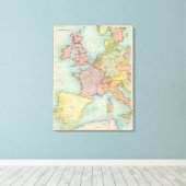 Western Europe Communications Canvas Afdruk (Insitu (Houten vloer))