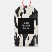 Western Farm Animal Cow Cadeaulabel (Voorkant)