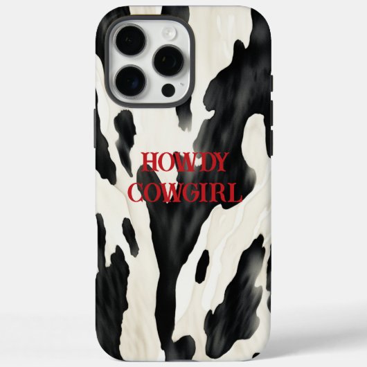 Western Farm Animal Cow Country Case-Mate iPhone Case (Achterkant)