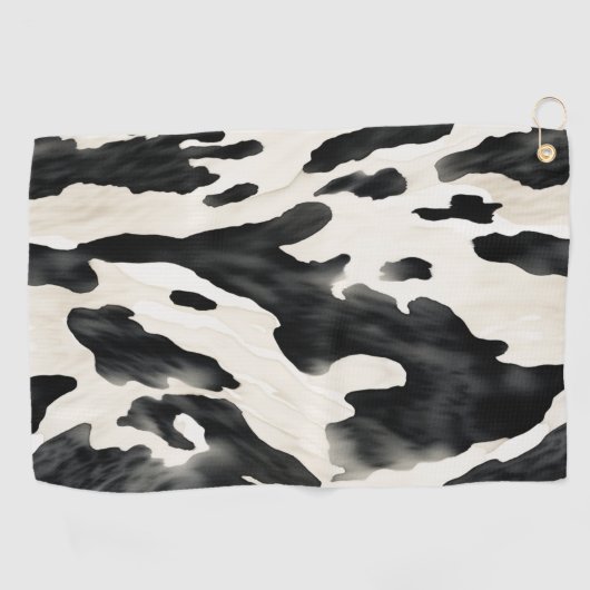 Western Farm Animal Cow Country Golfhanddoek (Horizontaal)