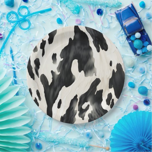 Western Farm Animal Cow Country Papieren Bordje (Feest)