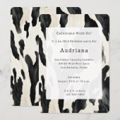 Western Farm Animal Cow Kaart (Voorkant / Achterkant)