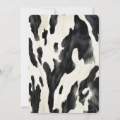 Western Farm Animal Cow Kaart (Achterkant)