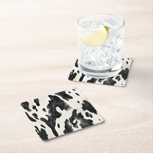 Western Farm Animal Cow Kartonnen Onderzetters (Insitu)