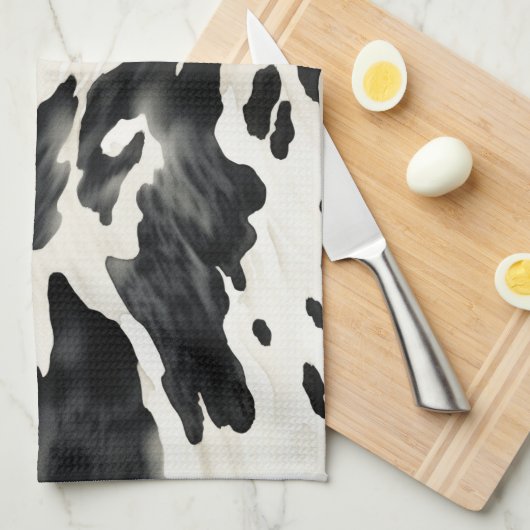 Western Farm Animal Cow Theedoek (Quarter Fold)