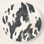 Western Farm Animal Cow Zandsteen Onderzetter (Voorkant)