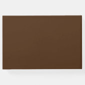 Western Faux Leather en Turquoise Gastenboek (Achterkant)