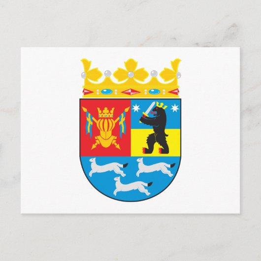 Western Finland Wapenmunt Briefkaart (Voorkant)