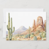 Western First Birthday Photo Thank You Kaart (Achterkant)