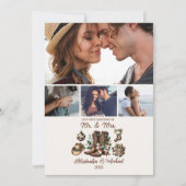 Western First Christmas As Mrs and Mr 4 Photo  Feestdagenkaart (Voorkant)