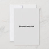 Western fluistert dank u bedankkaart (Achterkant)