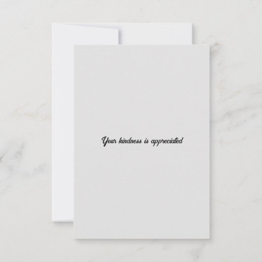 Western fluistert dank u bedankkaart (Achterkant)