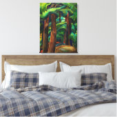 Western Forest, 1931 by Emily Carr Canvas Afdruk (Insitu (Slaapkamer))