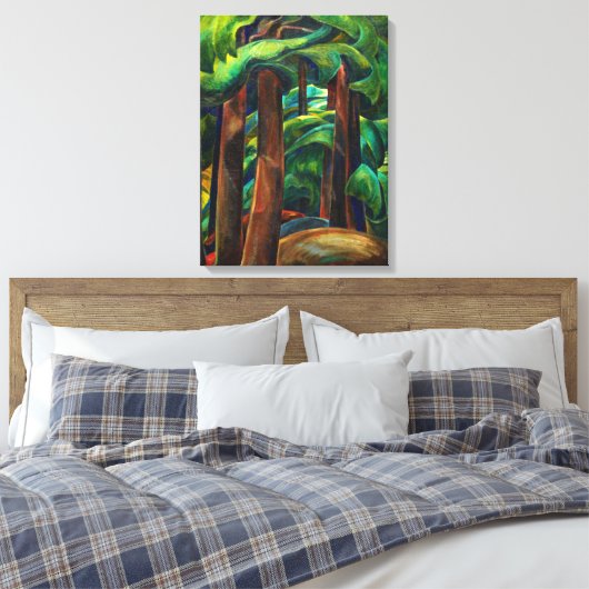 Western Forest, 1931 by Emily Carr Canvas Afdruk (Insitu (Slaapkamer))