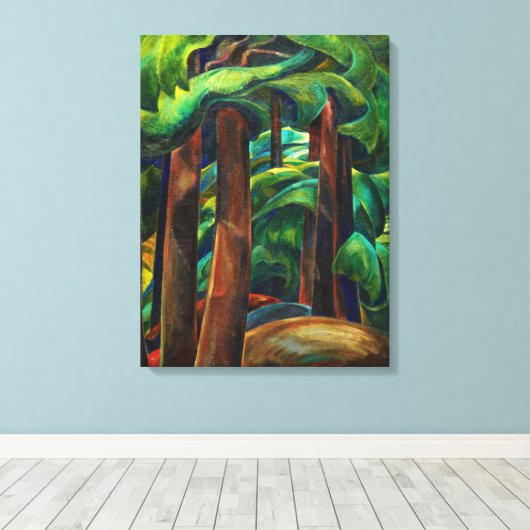 Western Forest, 1931 by Emily Carr Canvas Afdruk (Insitu (Houten vloer))