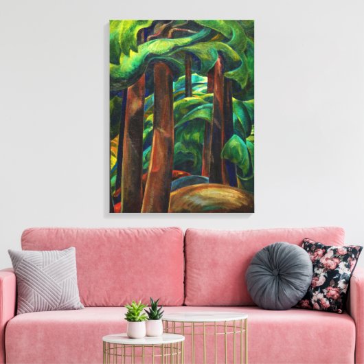 Western Forest, 1931 by Emily Carr Canvas Afdruk (Insitu (Woonkamer))