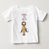 Western Fun. Cowgirl/paard 2T - 4T LS T-shirt (Voorkant)