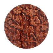 Western gebeeldhouwd nephout snijplank (Voorkant)