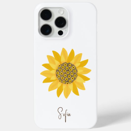 Western geel Zonnebloem Schattige Bloemen Moederda Case-Mate iPhone Case (Achterkant)
