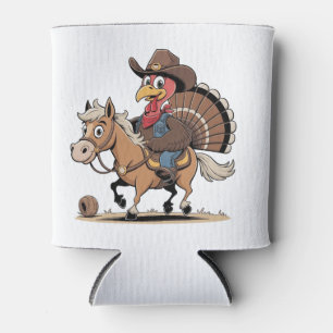 Western Gekookte Turkije Thanksgiving Cowboy Cowgi Blikjeskoeler